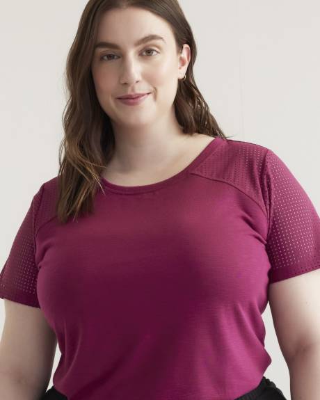 T-shirt en maille sport avec encolure ronde - Active Zone