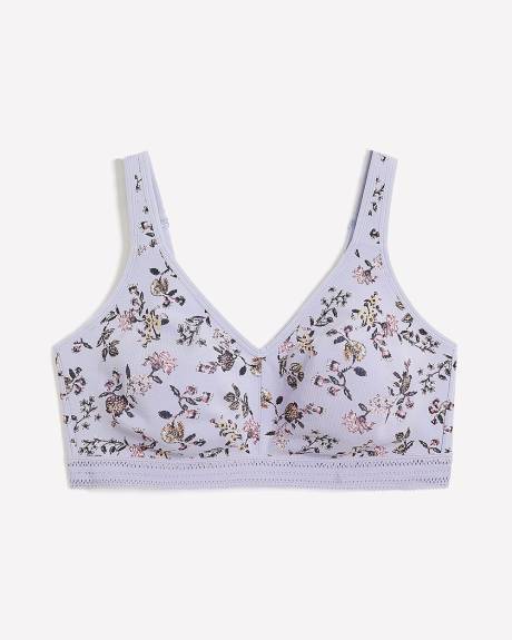 Soutien-gorge en coton fleuri, sans armatures - ti Voglio