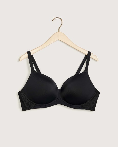 Wireless Plunge Bra With Mesh At Back - Déesse Collection