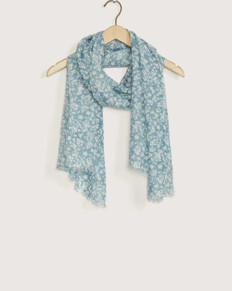 Floral-Print Lightweight Scarf - In Every Story