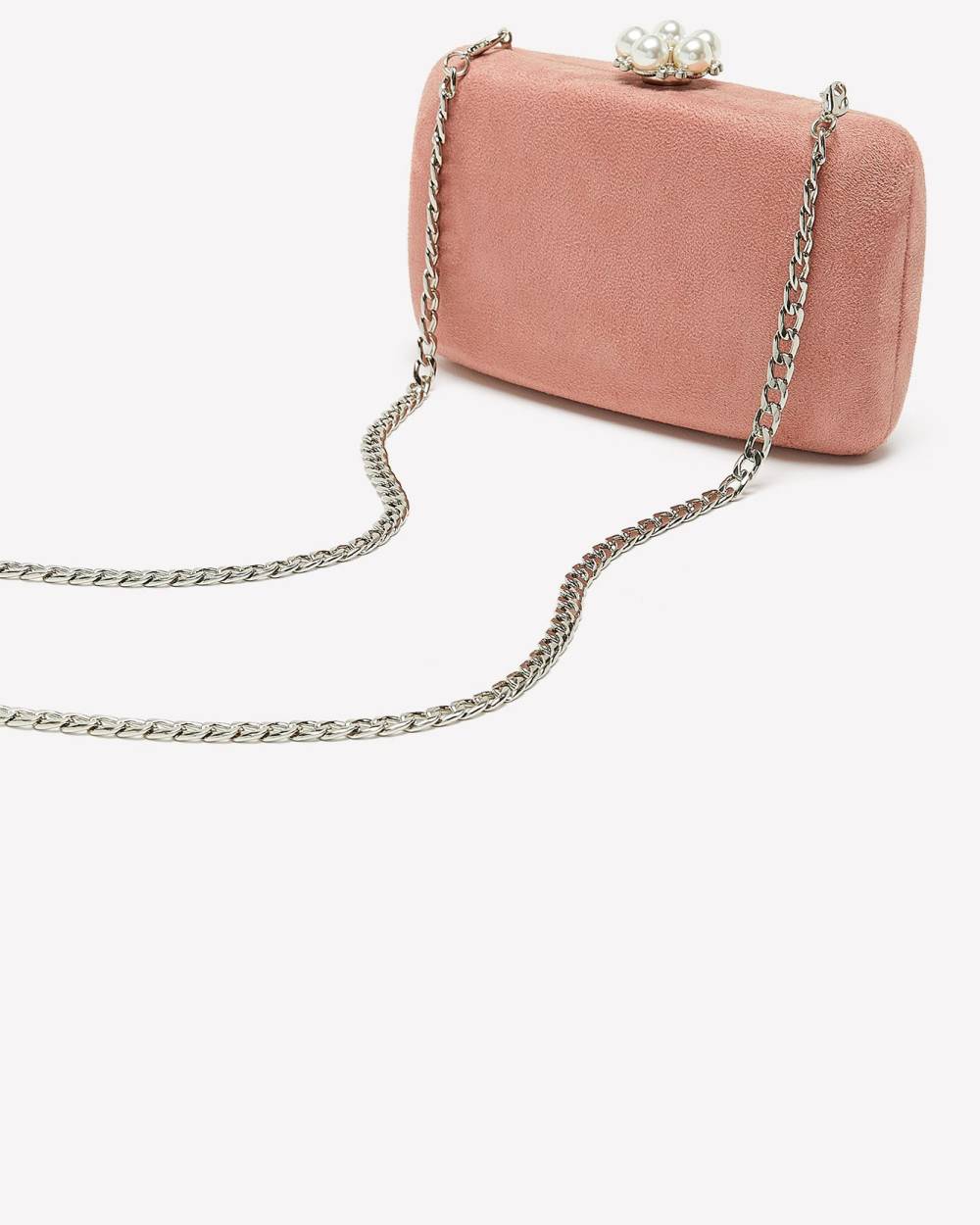Pink Clutch with Pearl Closure Addition Elle Penningtons