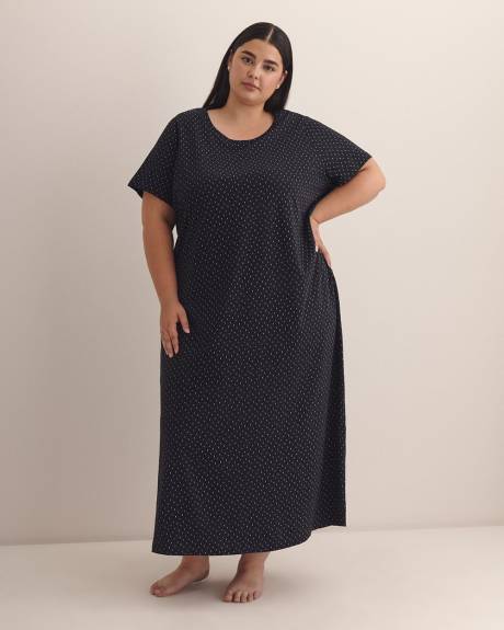 Chemise de nuit longue avec doubles pois - ti Voglio