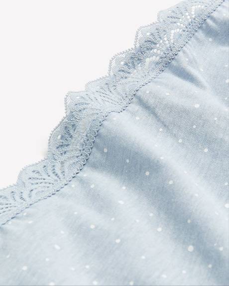 Culotte échancrée imprimée en mélange de coton - ti Voglio
