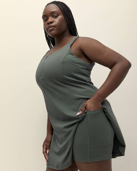 Robe Pulse avec short intégré, tissu responsable - Active Zone