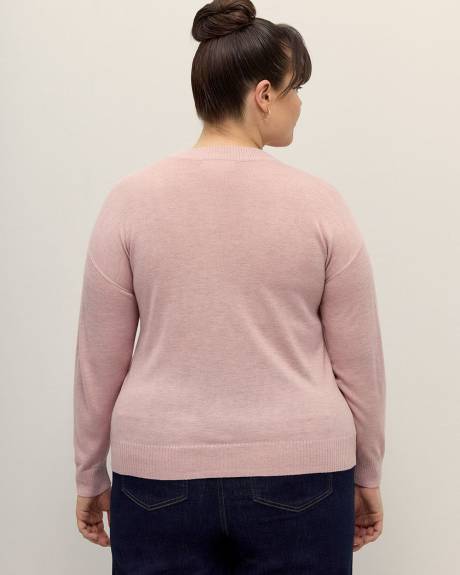Responsible, Buttoned-Down Crewneck Cardigan - Addition Elle
