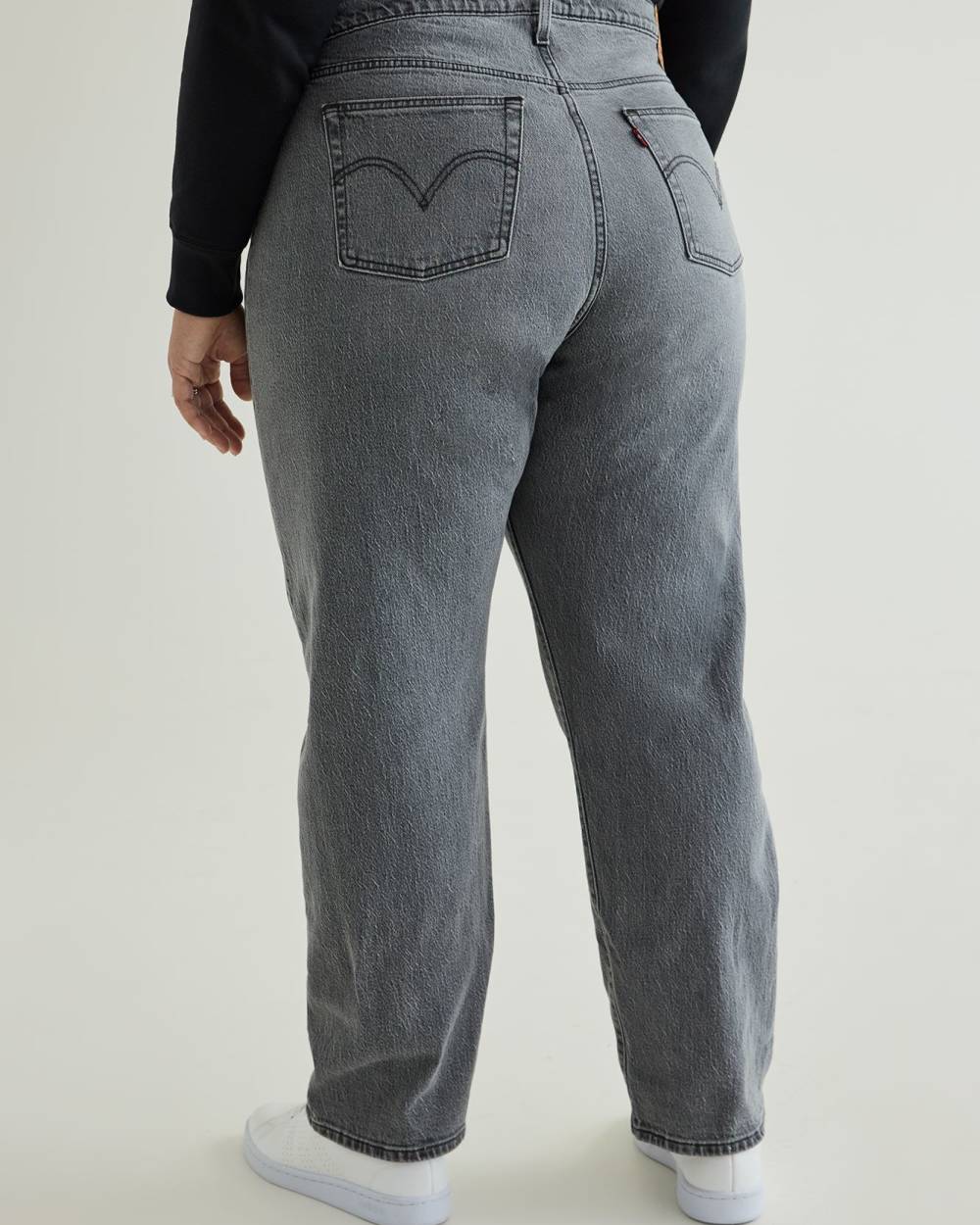 Grey store fitted jeans