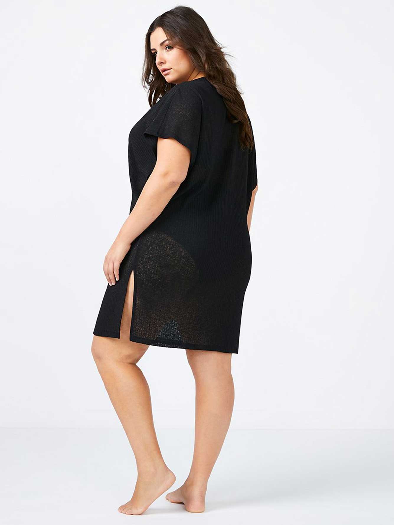 short sleeve swim cover up