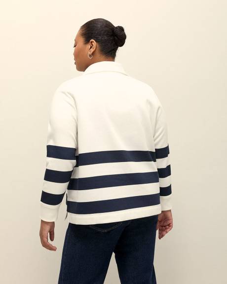 Mockneck Sweatshirt with Zipper