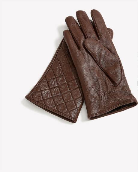 Quilted Leather Gloves