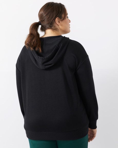 French Terry Hooded V-Neck Sweatshirt - Active Zone