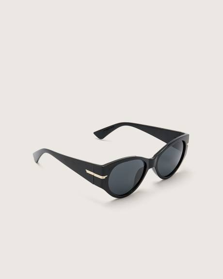 Black Smoke Cat-Eye Sunglasses