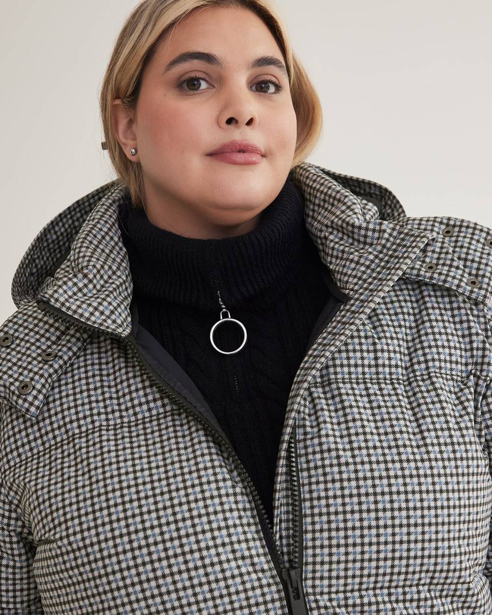 Cable Knit Neck Warmer with Zipper Penningtons