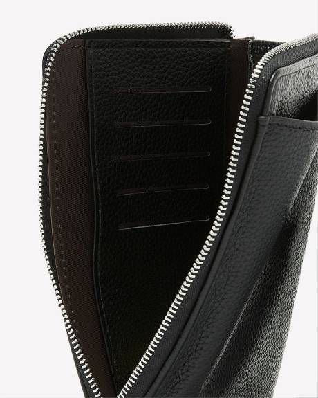 Sac à bandoulière en faux cuir texturé pour téléphone cellulaire