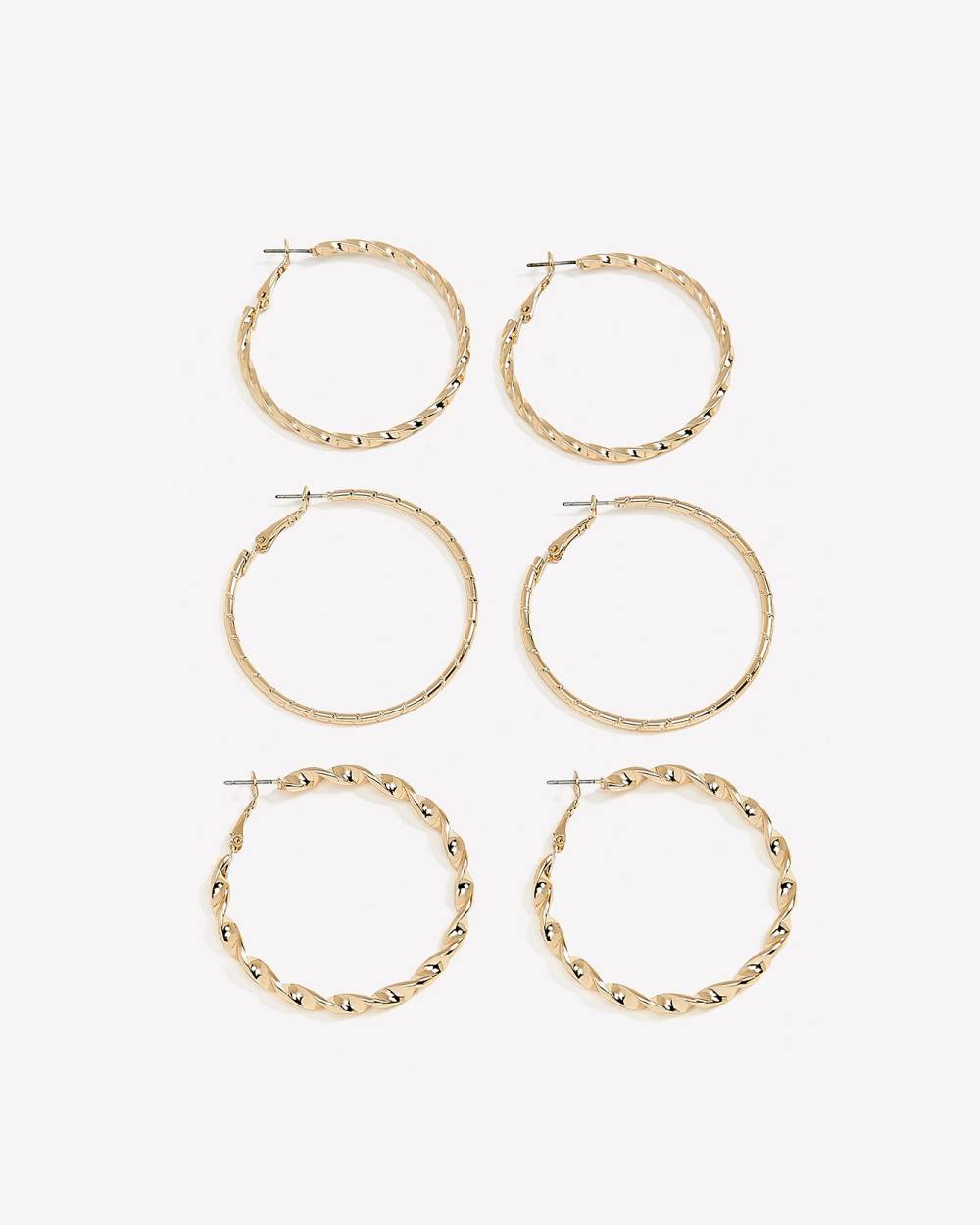 Set of on sale 3 hoop earrings