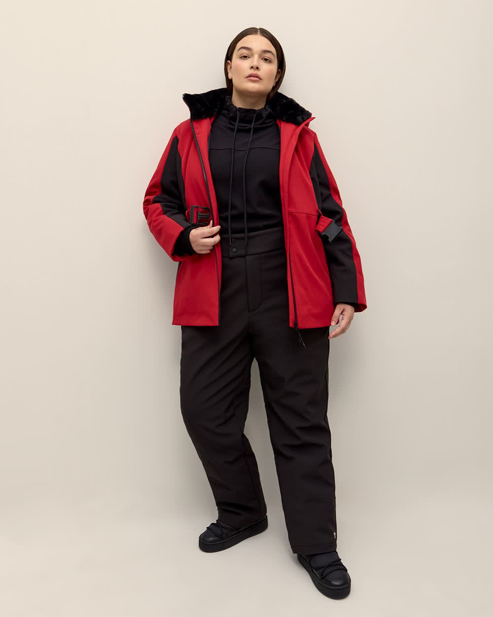 Petite Black Snow Pants with Suspenders Active Zone Penningtons
