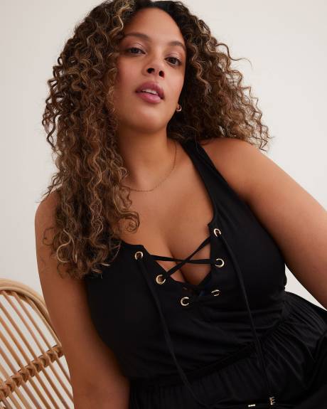Responsible, Solid Slip Dress Cover-Up