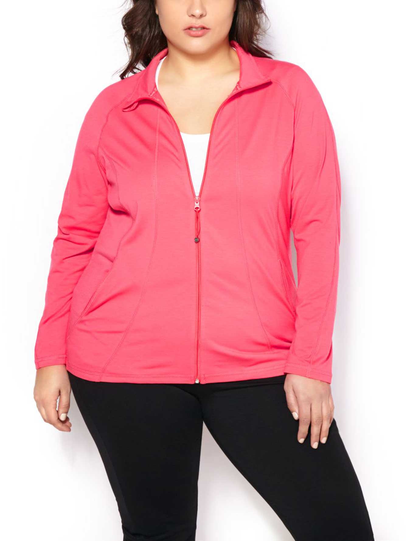 Plus size sales pink windbreaker