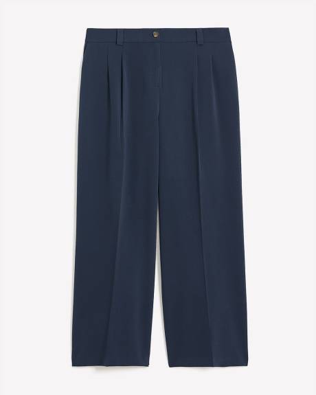 Blue Wide-Leg City Pant