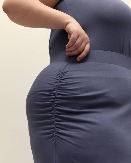 Responsible, Ruched Midi Skirt