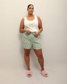 Short boxer vert fleuri de Winnie l'Ourson - ti Voglio