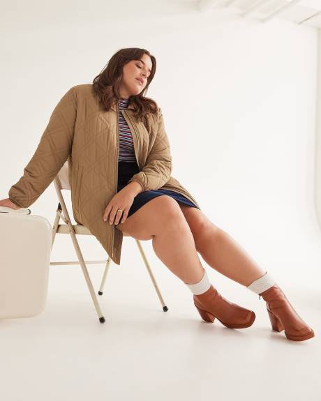 Responsible, Quilted High-Low Jacket