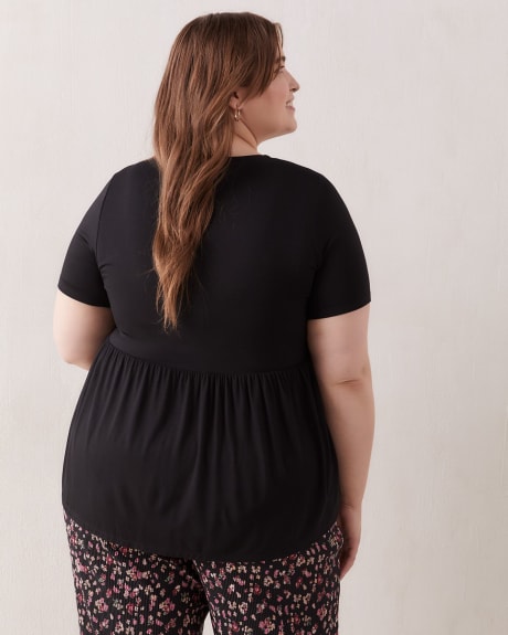 Petite, Solid Top With Smocking Details - In Every Story