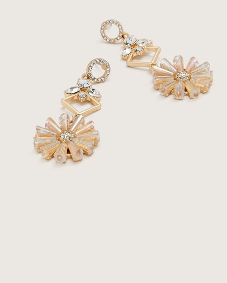 Fancy Drop Flower Earrings - Addition Elle
