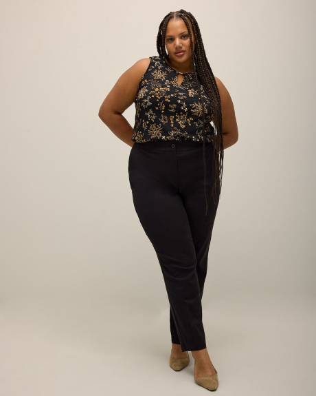 YOURS Curve Plus Size Black Tailored Scuba Cargo Trousers