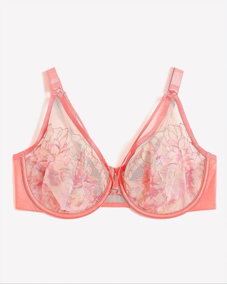 Unlined Underwire Bra with Embroidery - Déesse Collection