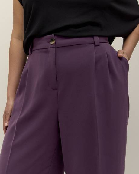 Pantalon de ville à jambe évasée, petite