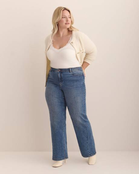 Pantalon en denim à jambe ultra large - Addition Elle