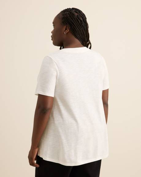 V-Neck Short-Sleeve Swing Top V-Neck Short-Sleeve Swing Top