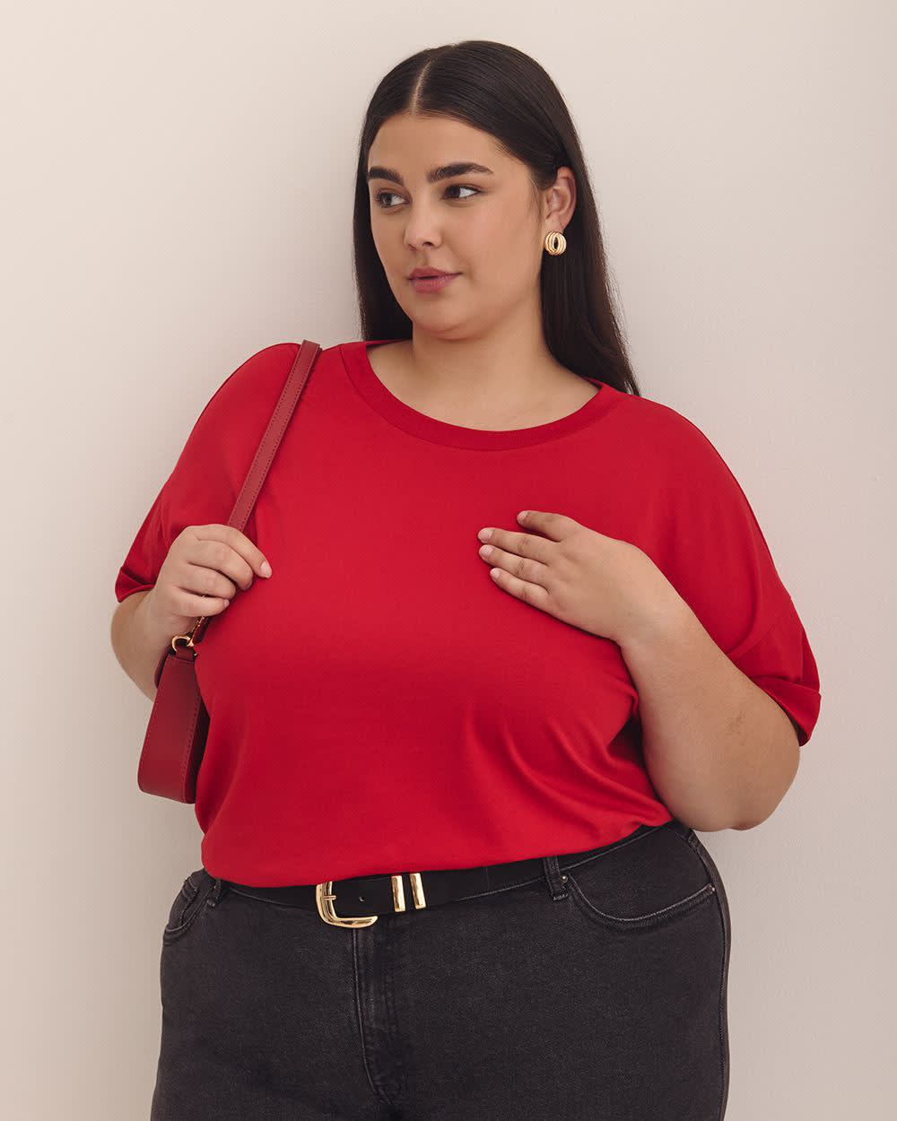 T-shirt carrée à manches courtes et col rond - Essentiels PENN.