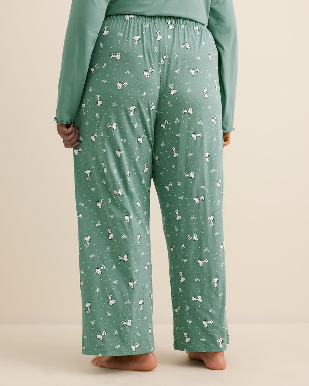 Pantalon de pyjama de Snoopy à jambe évasée - ti Voglio Pantalon de pyjama de Snoopy à jambe évasée - ti Voglio