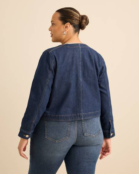Veste en denim courte sans collet - d/C JEANS