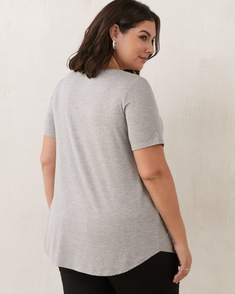 Modern Fit Short Sleeve Scoop Neck Tee, Printed - In Every Story