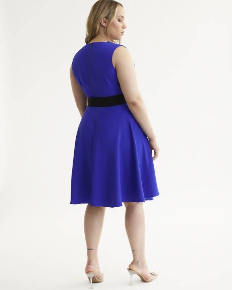 Vintage Veronica Skater Dress with Belt - City Chic