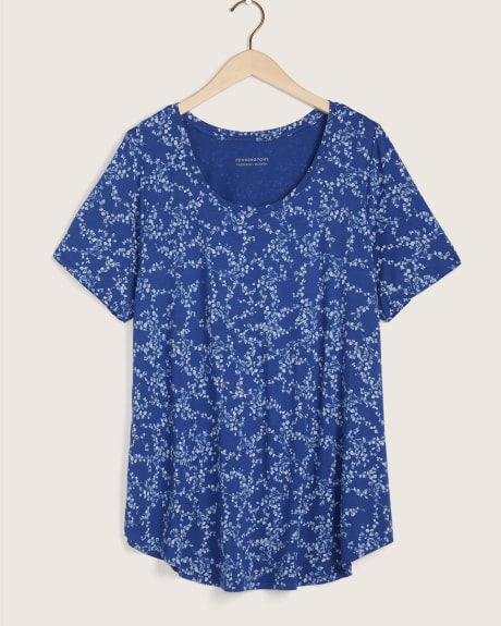Modern Fit Short Sleeve Scoop Neck Tee, Printed - In Every Story