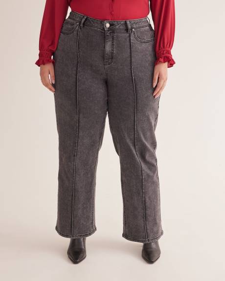 Responsible, Curvy-Fit High-Rise Wide-Leg Jeans, Grey Wash - d/C Jeans