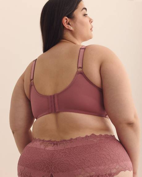 Unlined Lace Rose Underwire Bra - Déesse Collection
