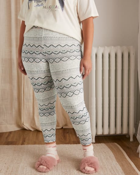 Legging pyjama en tricot imprimé - tiVOGLIO