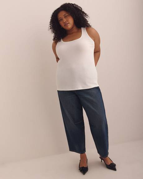 Scoop-Neck Ribbed Knit Tank Top - PENN. Essentials