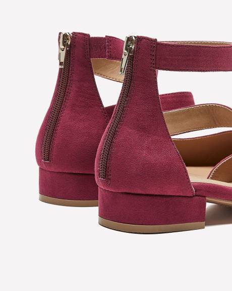 Extra Wide Width, Pointy Shoe with Ankle Strap