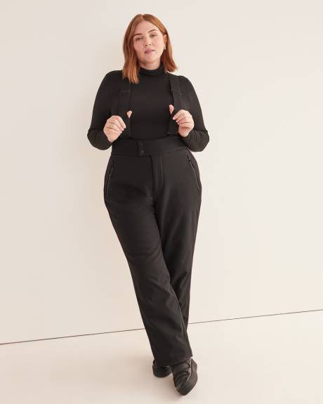 Responsible, Black Snow Pants with Suspenders - Active Zone