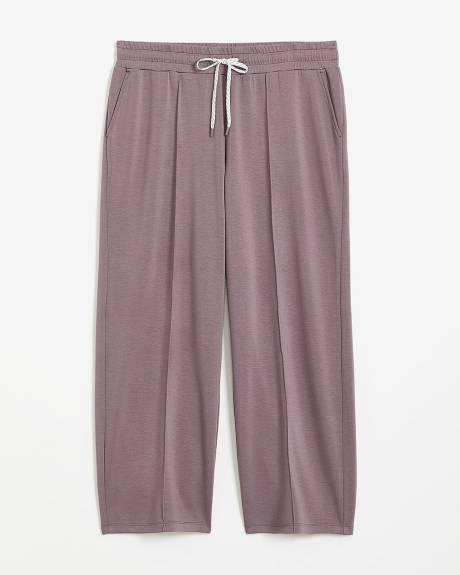 Wide-Leg Scuba Knit Pant - Active Zone