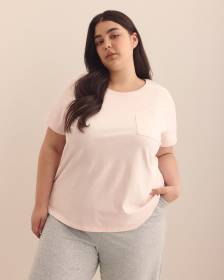 Mauve Short-Sleeve Pyjama T-Shirt - ti Voglio