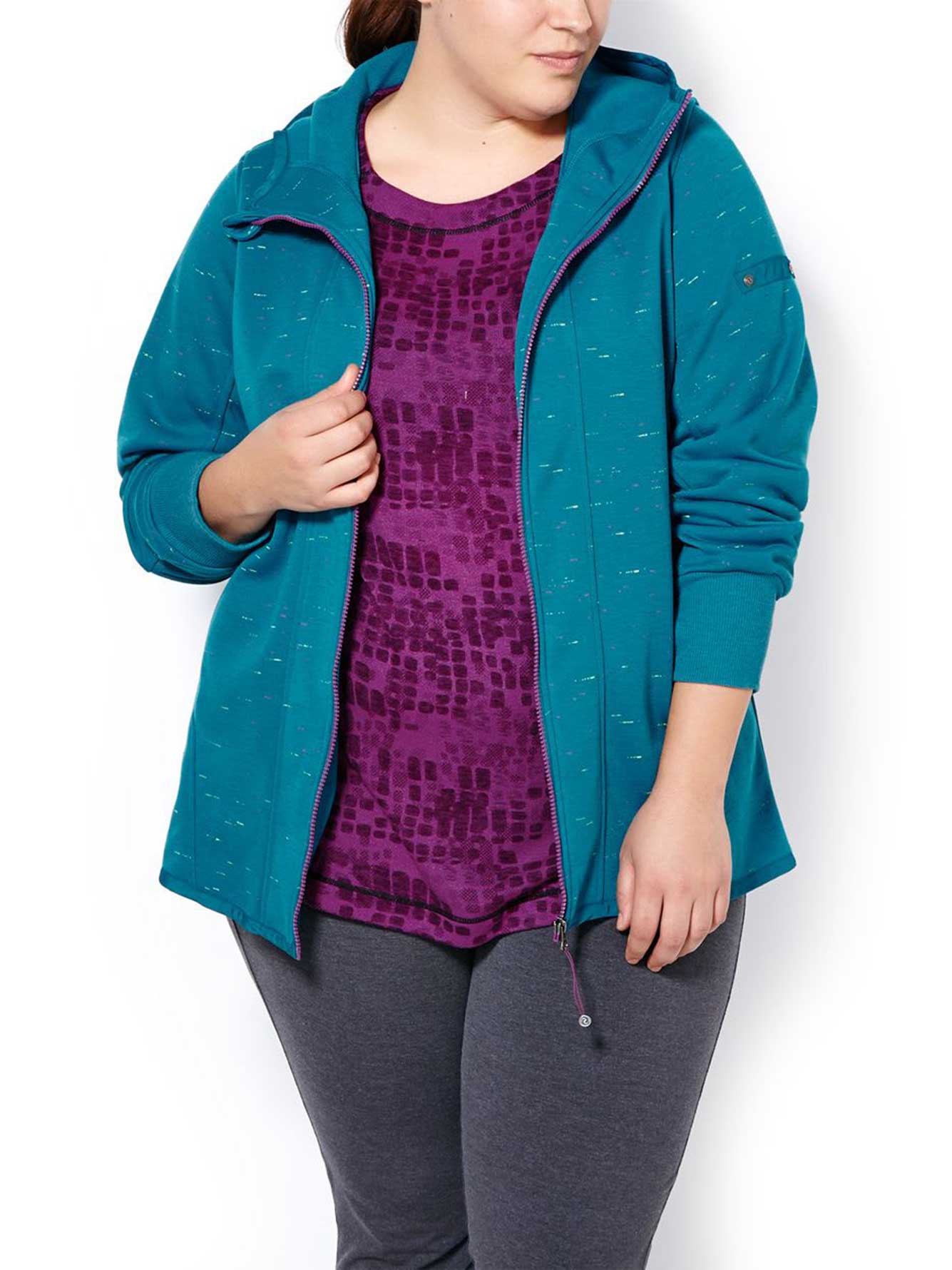 Plus size athletic hoodies Clearance