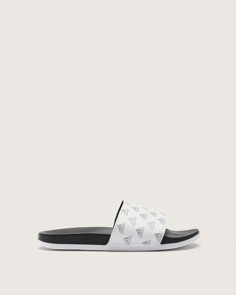 Sandale blanche Adilette Comfort, largeur régulière - adidas