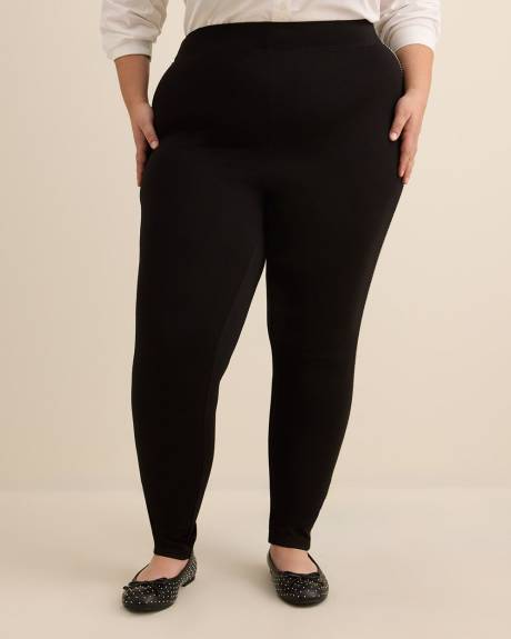 Responsible, Black Ponte de Roma Legging with Ball Chain Side Detail