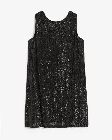 Sleeveless Sequins Knit Dress